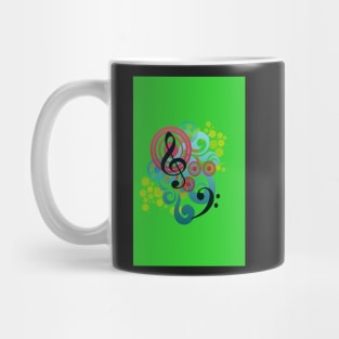 Music swirl iPhone case (green) Mug